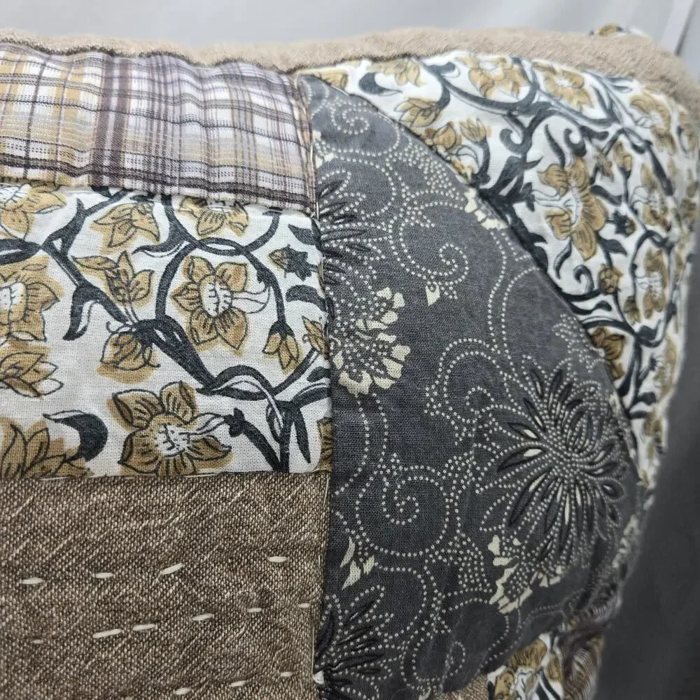 FARMHOUSE QUILTED THROW PILLOW 26X26